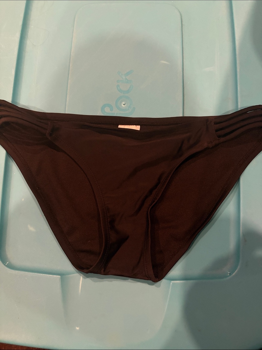 Xhilaration Black Low-Rise Bikini Bottoms Size Medium